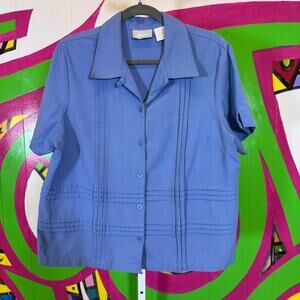 Blair,  Blue Button-Up Blouse. Size Large. In excellent condition!